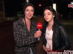 Straßencasting mit der dünnen jungen Amateurin Khadisha Latina